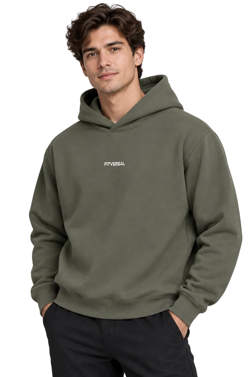 Fitversal HAVEN™ Boxy Hoodie — Dark Gray colorway