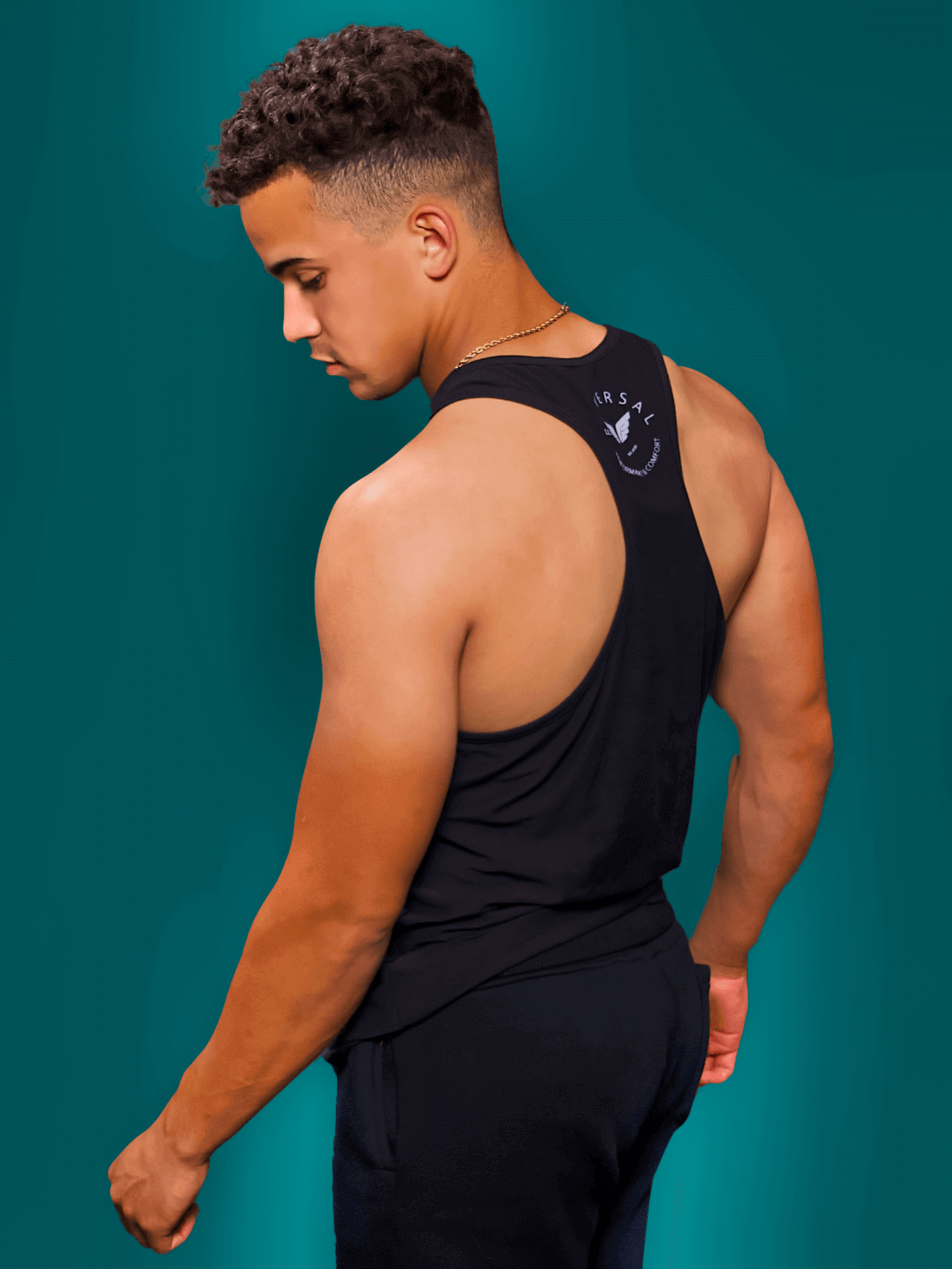 Comfort Racerback Tank Top BLACK